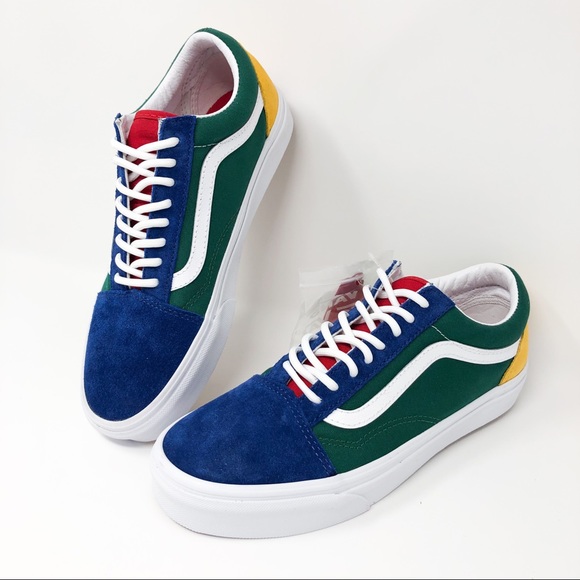 vans yacht club old skool blue green yellow